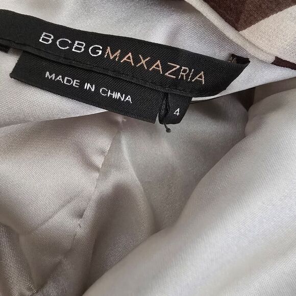 NWT BCBG MaxAzria 100% Silk Womens Maxi Dress Halter Animal Print  Size 4 Y2K - Picture 9 of 13